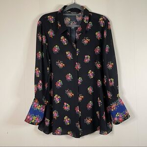 Kobi Halperin Bailey Silk Floral Button Down Shirt
